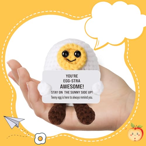 You're Egg-stra Awesome Crochet Egg – Handmade Encouragement Gift