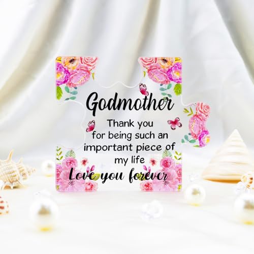 Acrylic Puzzle Piece Gift for Godmother – Heartfelt Keepsake