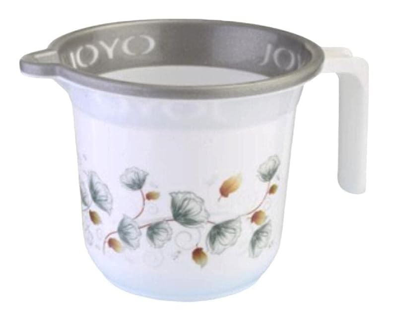 Cosletic 1L Plastic Bathing Mug for Bathroom & Camping - Lightweight & Durable
