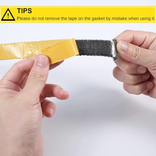 Self-Adhesive Fiberglass Stove Gasket Tape, 1/8" Thick x 1" Wide, 79" Length