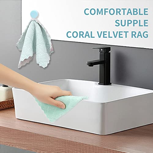 GADIEDIE 20-Pack Super Absorbent Kitchen Dish Towels - Coral Fleece