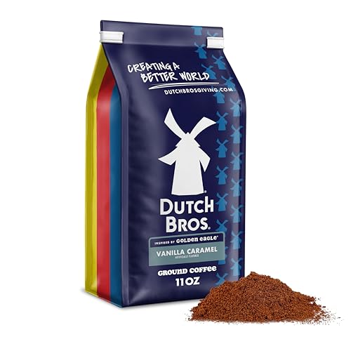 Dutch Bros Vanilla Caramel Ground Coffee - 100% Arabica, 11oz