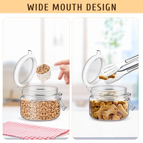 Glasstore 2-Piece Square PET Plastic Storage Jars - 13.3oz/400ml Airtight