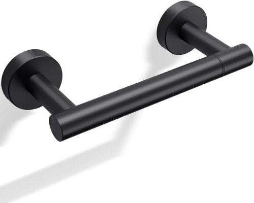Day Moon™ Toilet Paper Holder - Modern Wall-Mounted Design - Classic Black - 1 Pack