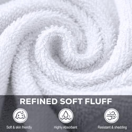 Utopia Towels 60-Pack Cotton Washcloths, 12x12 Inch, White