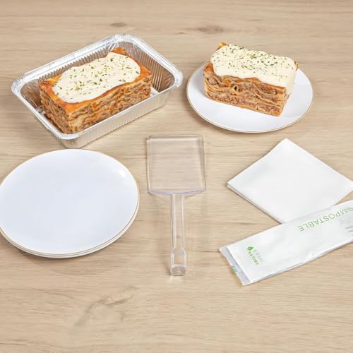 Premium Clear Spatula - Reusable Transparent Plastic Serving Utensil