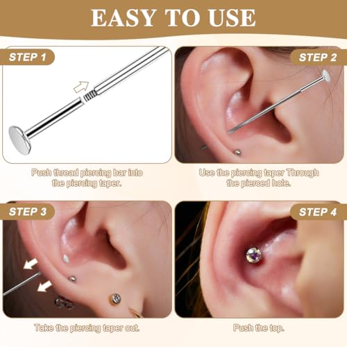 YOSINXU Piercing Ball Grabber and Insertion Pin Tool Kit