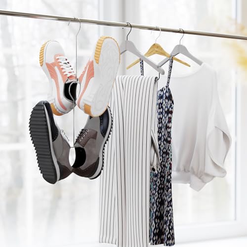 Easecos Stainless Steel Shoe Drying Rack - 6-Piece Space-Saving Organizer