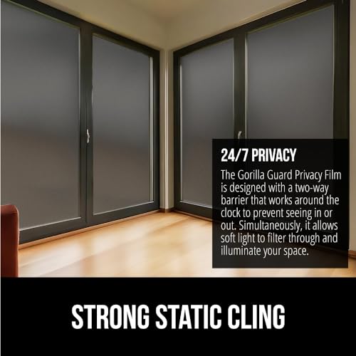 Gorilla Guard Two-Way Window Privacy Film - 11.8x78.7 Black