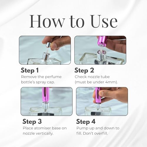 Prime Aura Refillable Perfume Atomizer - 5ml Travel Spray Bottle