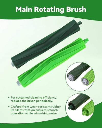 iRobot Roomba Replacement Parts Kit - Dual Rubber Brushes & HEPA Filters