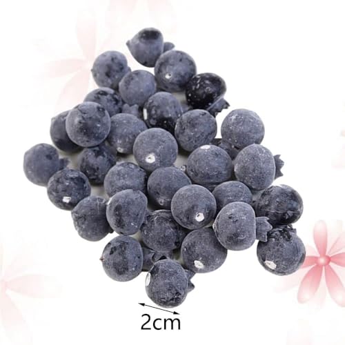 20 Pcs Realistic Artificial Blueberries for Home Decor