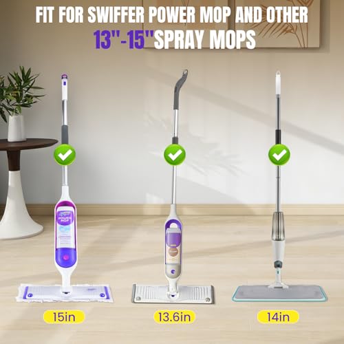 QuikMoprit 12 Pack Power Mop Refills for Swiffer - Multi-Surface Cleaning Pads