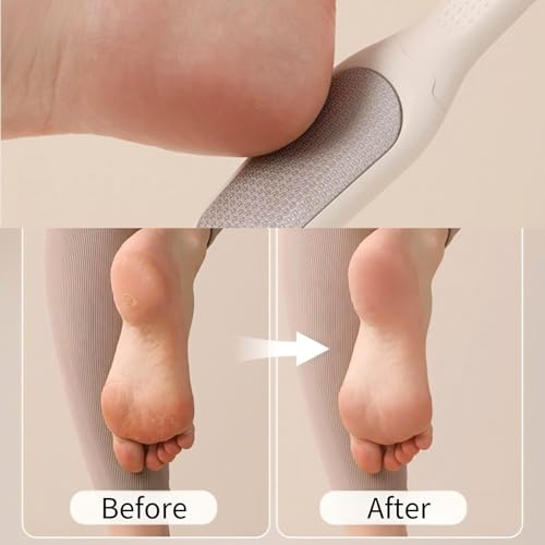 KINTEGOOD 2-in-1 Foot File and Callus Shaver Stainless Steel Pedicure Tool