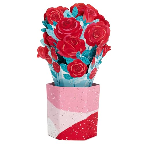Hallmark 3D Pop Up Card - Rose Bouquet for Valentine's Day