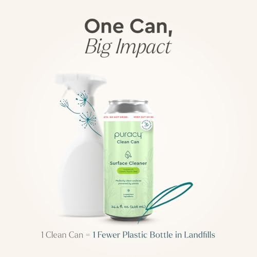 Puracy All-Purpose Cleaner - Plant-Powered Multi-Surface Spray (3 Pack, Green Tea + Lime)
