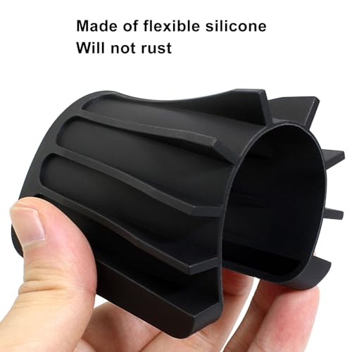 Self-Draining Silicone Soap Holder - Anti-Slip Design, Black