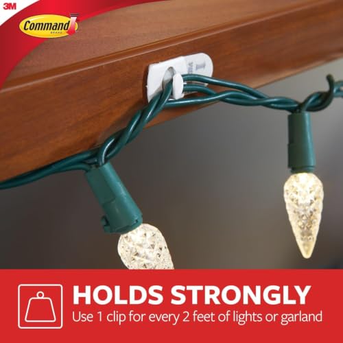Command Clear Decorating Clips, 40 Clips & 48 Strips - 3 Pack