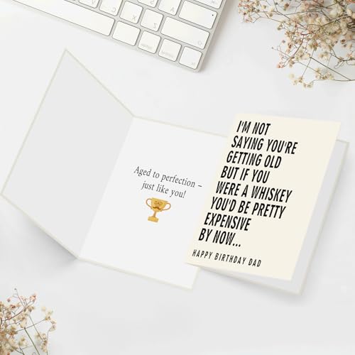 Funny Birthday Card for Dad | Whiskey Humor | FANCYLUCKY