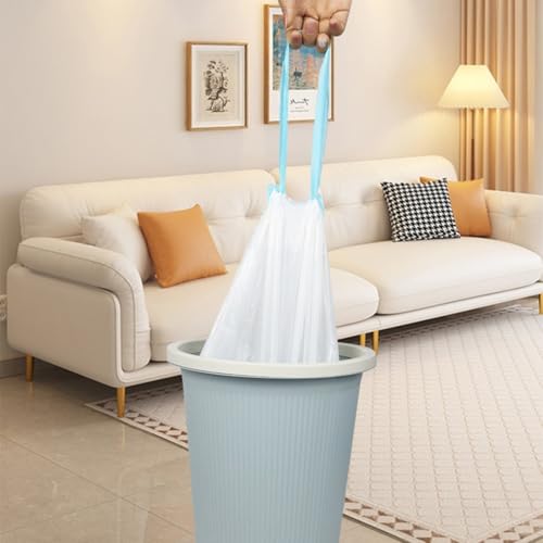 4 Gallon Heavy Duty Drawstring Trash Bags – 60 Pack for Kitchen, Office & Outdoors