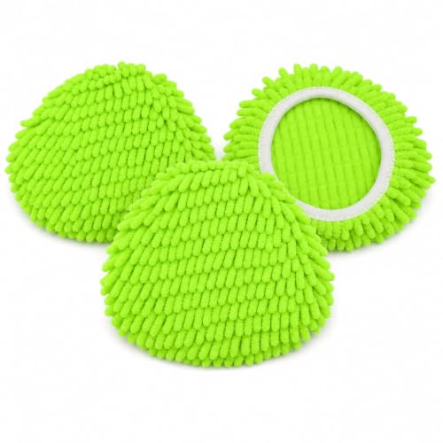 Chenille Microfiber Mop Head Covers for O-Cedar Triangle Mops - 3 Pack