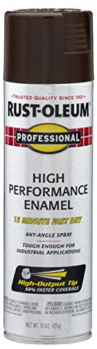 Rust-Oleum Professional High Performance Gloss Dark Brown Spray Paint 15oz Pack of 1
