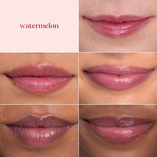 Burt's Bees Lip Shimmer, Moisturizing Tinted Lip Balm, Watermelon, 0.09 oz
