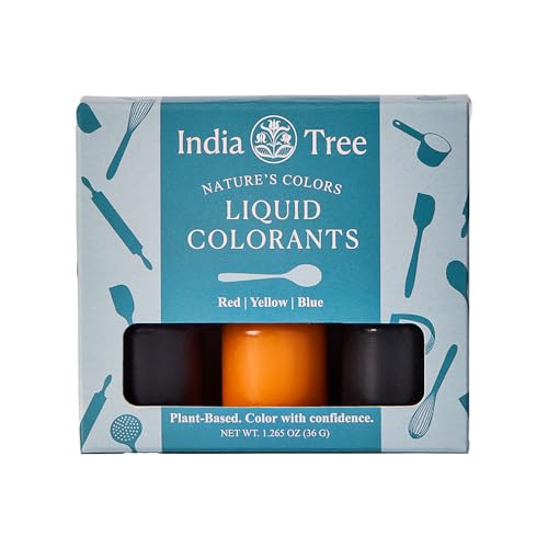 Natural Liquid Food Coloring Set - Plant-Based, Allergen-Free