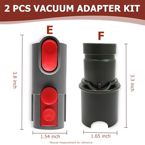 Vacuum Attachment Adapter Kit for V6-V11, DC30-DC58 Compatible, 1.25 Inch Port
