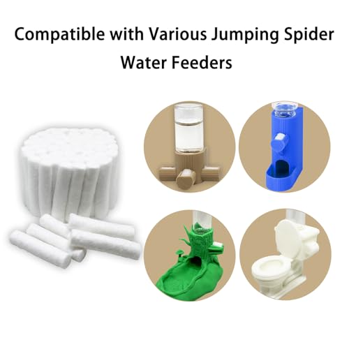 Jumping Spider Water Fountain Replacement Cotton Swabs 30 Pack