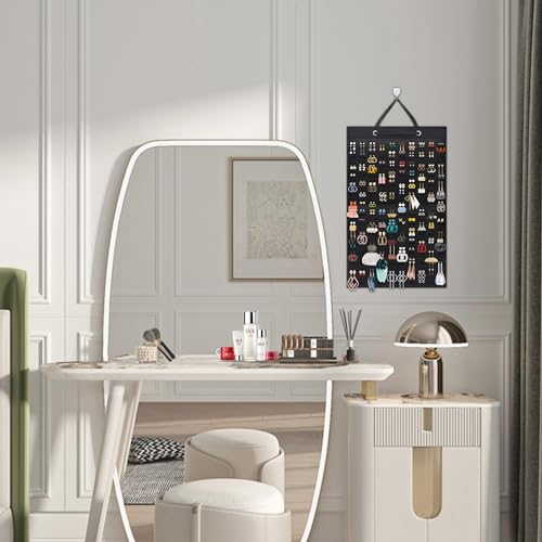 Large Capacity Earring Holder Organizer for 300 Pairs - Black