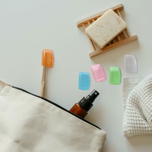ZYYC Portable Toothbrush Cap Covers, 10 Pack Ventilated Travel Toothbrush Head Cases