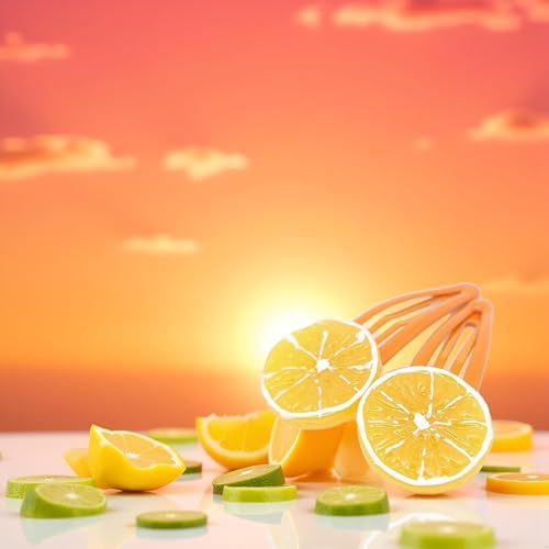 Orange Slice Snap Hair Clips 4-Piece Cute Fruit Hair Barrettes