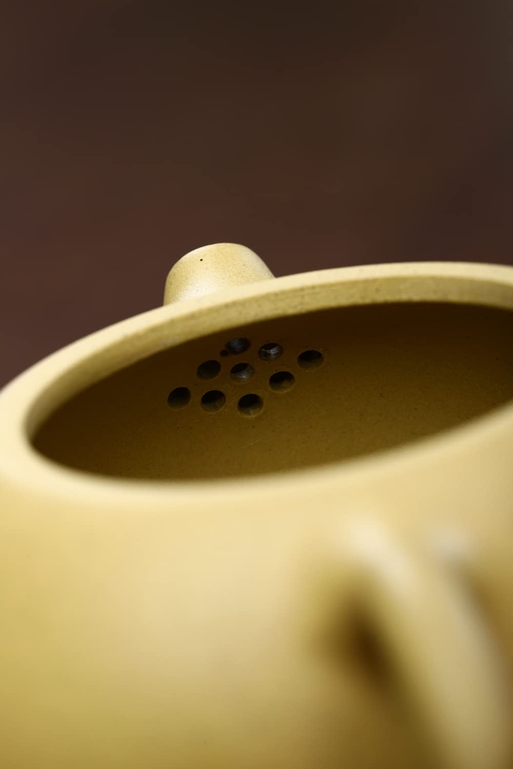 Xishi Teapot 15oz Chinese Zisha Clay Pot Ceramics Purple Sand Mud Kungfu Tea Set Kettle 9 Hole Filter (Yellow 450ml)