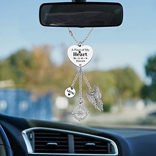Mom Memorial Car Hanging Ornament | Sympathy Gift for Loss of Mother