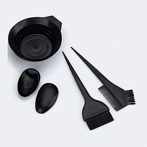Petiy Beauty Hair Dye Brush and Bowl Set 4-Piece Hair Coloring Kit