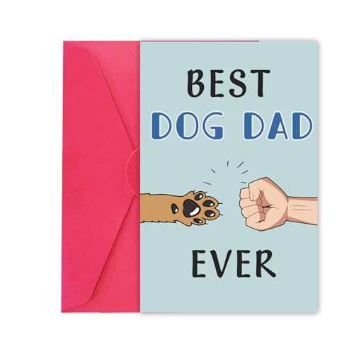 Cute Dog Dad Father's Day Card - Best Dog Dad Ever Gift