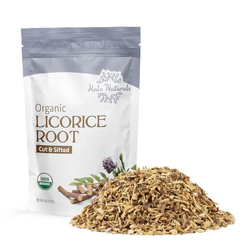 Organic Licorice Root Cut & Sifted - 4 Ounces, USDA Certified