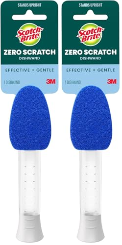 Scotch-Brite Non-Scratch Dishwand, 1 Count (Pack of 2) for Kitchen & Household Cleaning