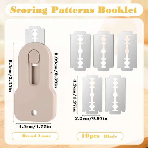 ElevateTech Sourdough Scoring Tool with 10 Replaceable Blades