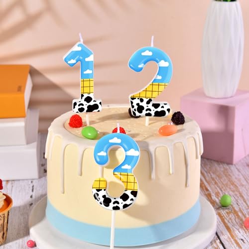 2.76 Inch Number 2 Birthday Candle - Cartoon Style Party Decor