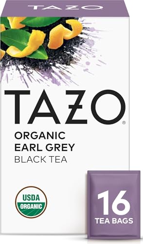 TAZO Organic Earl Grey Black Tea Bags with Bergamot 16 Count