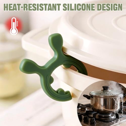6-Piece Heat-Resistant Silicone Kitchen Utensil Holder Set