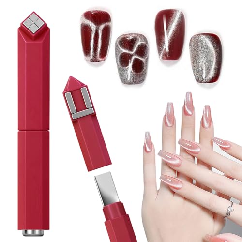 4 in 1 Cat Eye Nail Magnet Tool with Interchangeable Magnetic Heads