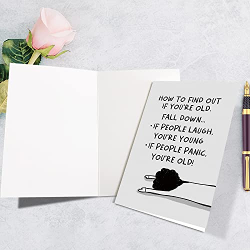 Funny Old Birthday Card for Women, Humorous 50th & 60th Card