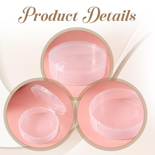 4pcs Portable Cotton Pad Holder Case - Airtight Travel Storage Container