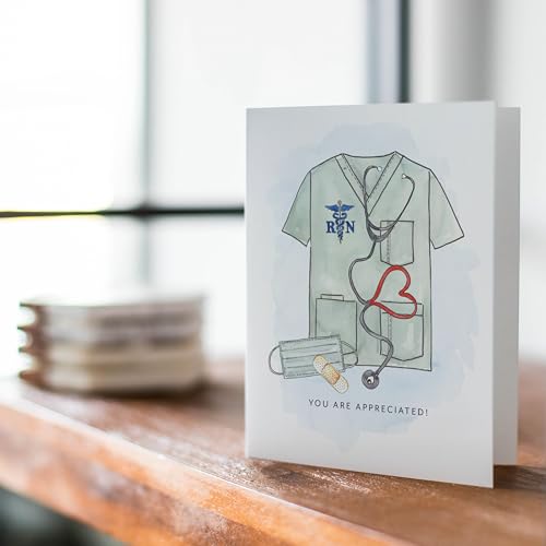 Nurse Appreciation Greeting Card for Nurses Day - Thank You Gift
