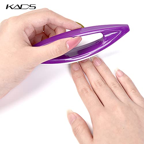 KADS 5Pcs Nail Glass Files & Chamois Buffer Manicure Tool Set