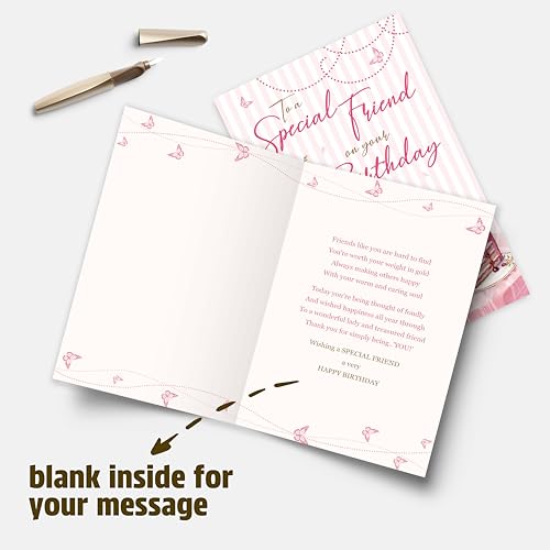 Heartfelt Birthday Card for Best Friend, Sister & Mom