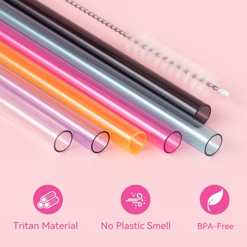 12.2" Extra Long Replacement Straws for Simple Modern Tumblers - 6 Pack
